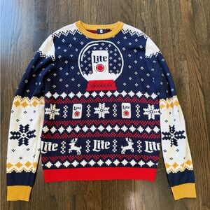 Miller Lite Limited Edition Unisex Ugly Christmas Sweater